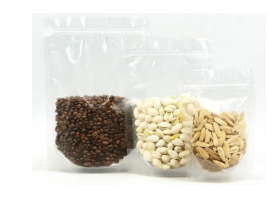Stand Up Clear Transparent Zipper Bag